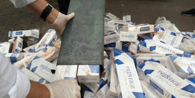600 paket kaçak sigara ele geçirildi