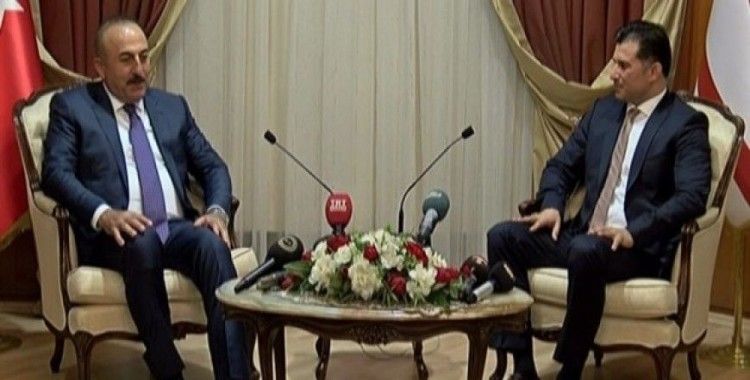 Bakan Çavuşoğlu Başbakan Özgürgün'le görüştü