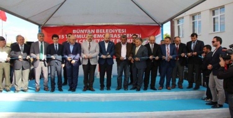 Bilal Erdoğan şehidin adını taşıyan parkı açtı