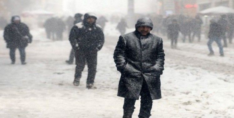 Taksim’den kar manzaraları