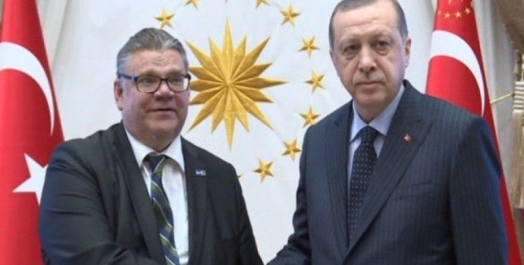 Erdoğan, Finlandiya Dışişleri Bakanını kabul etti