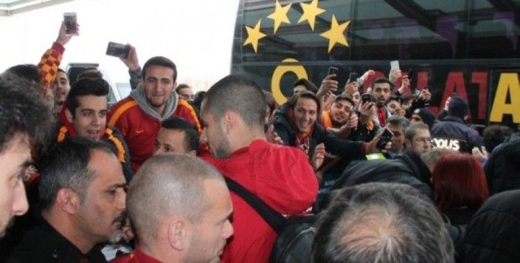 Galatasaray kafilesi Elazığ'da 