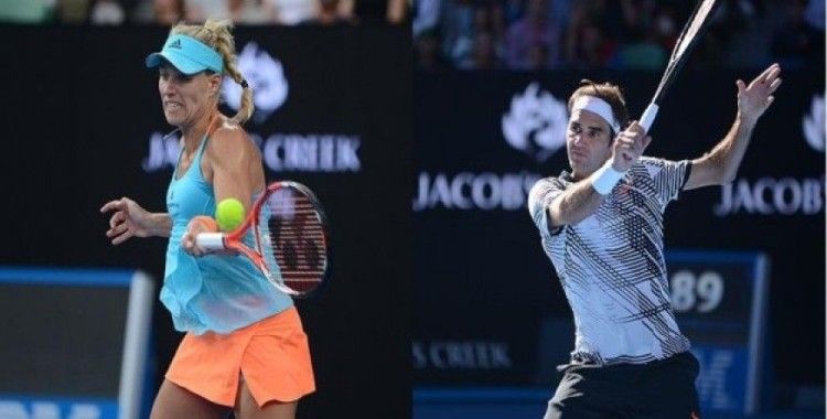 Avustralya Açık'ta Kerber ve Federer 3. tura yükseldi