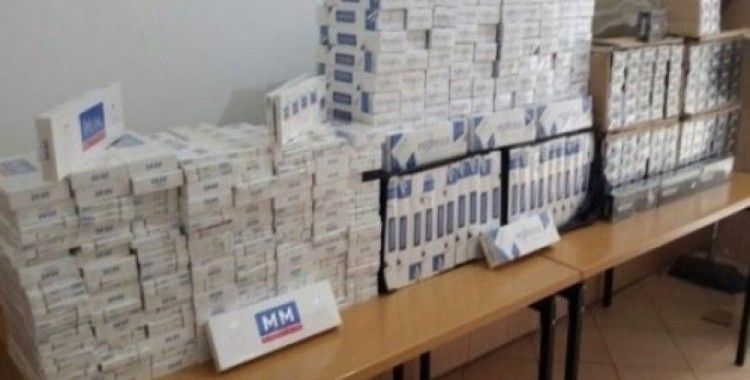 Jandarma 6 bin 940 paket kaçak sigara ele geçirdi