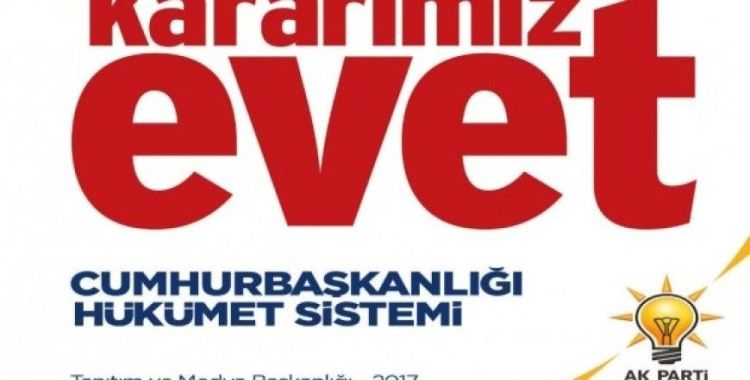 AK Parti'den 'Kararımız Evet' sloganlı kitapçık