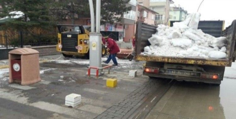 Seydişehir Belediyesinden kış temizliği