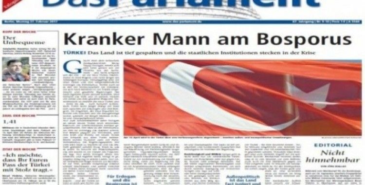 Alman parlamento gazetesinde 'Hayır' propagandası