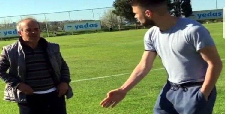 Samsunsporlu futbolculardan eşek şakası