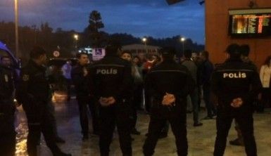 Bursasporlu futbolculara Trabzon Havaalanında tepki