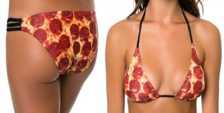 Pizza bikiniler plajlarda!