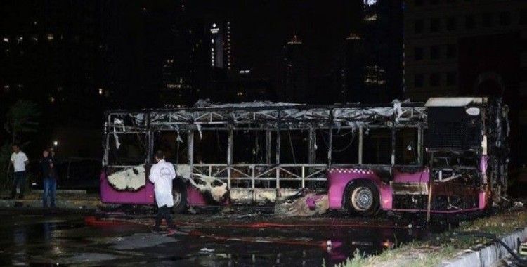 İstanbul'da İETT otobüsünde yangın