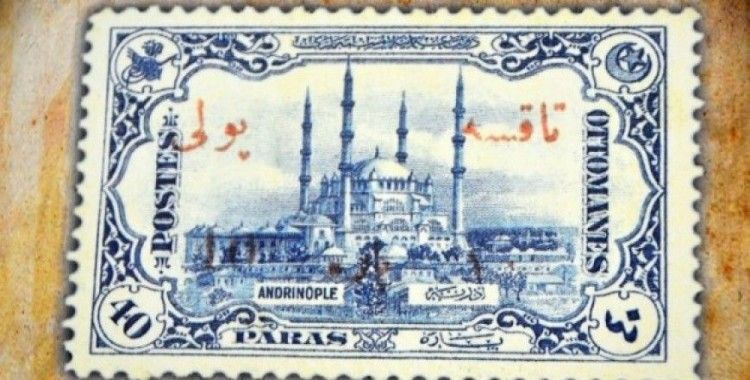 İlk resimli posta pulunda Selimiye Camii yer almış