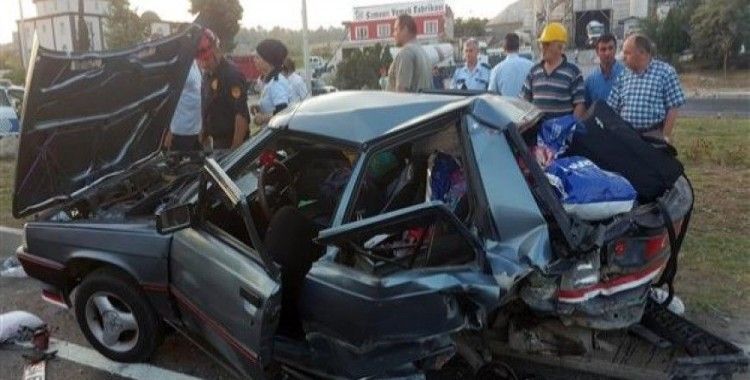 Samsun'da trafik kazası, 4 yaralı