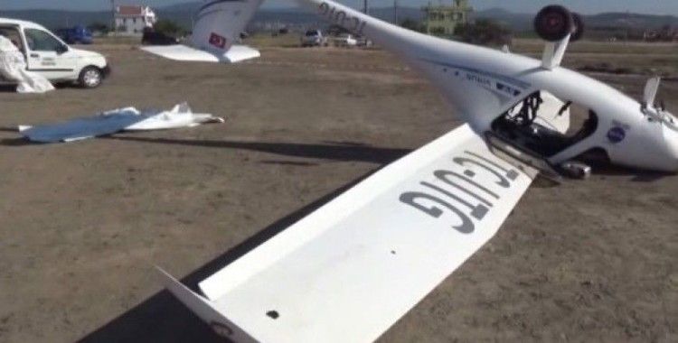 Çanakkale’de korkutan uçak kazası: 1 yaralı