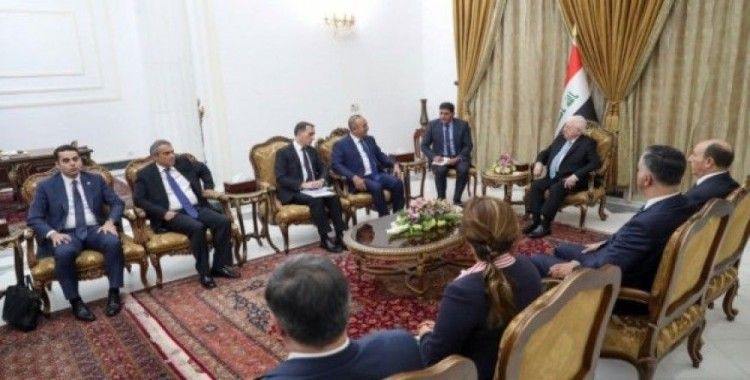 Çavuşoğlu, Irak Cumhurbaşkanı Masum ile görüştü