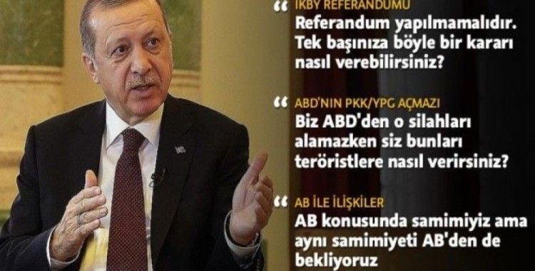 Cumhurbaşkanı Erdoğan, ABD'de PBS kanalına konuştu