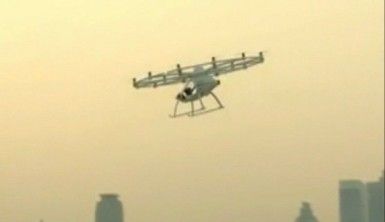 Drone taksilerin test sürüşüne başlandı
