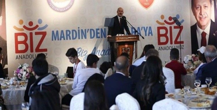 Soylu Mardin'den gelen 200 öğrenciyle buluştu