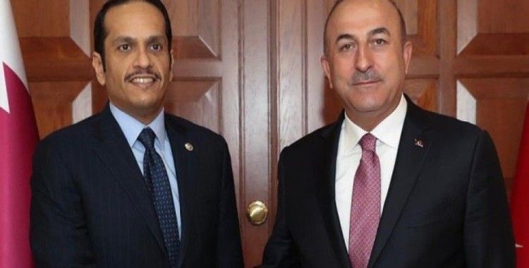 Dışişleri Bakanı Çavuşoğlu ile Katarlı mevkidaşı ile görüştü
