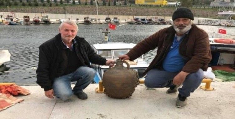 Balıkçıların ağına Bizans Dönemi’ne ait tarihi eser takıldı