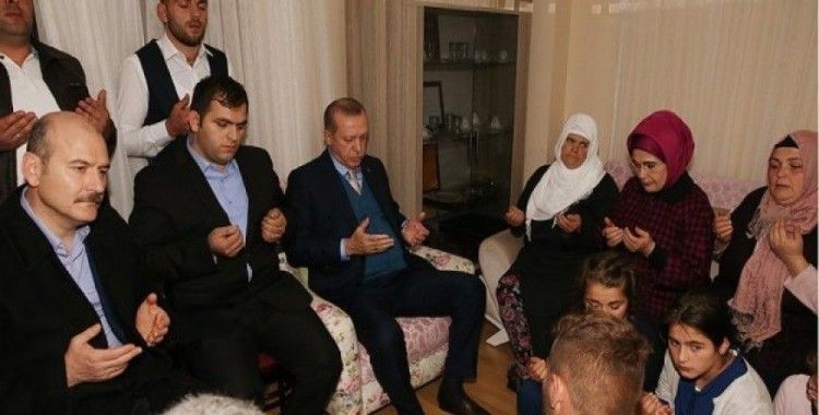 Cumhurbaşkanı Erdoğan, şehit Eren Bülbül'ün ailesini ziyaret etti