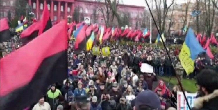 Ukrayna’da Saakaşvili’ye destek gösterisi 