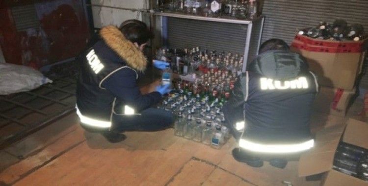 İstanbul’da binlerce şişe sahte içki ele geçirildi