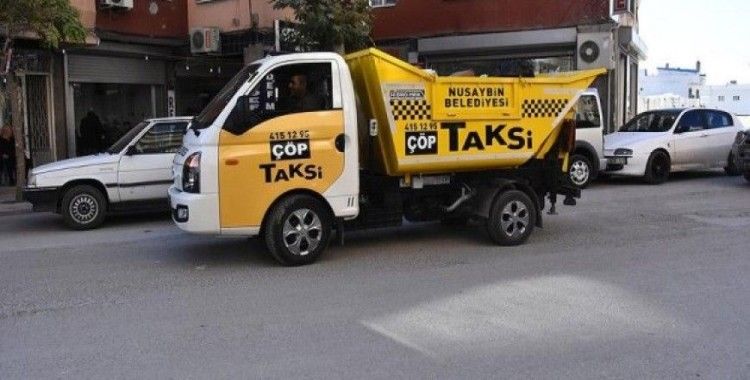 ​Nusaybin'de 'çöp taksi' uygulaması