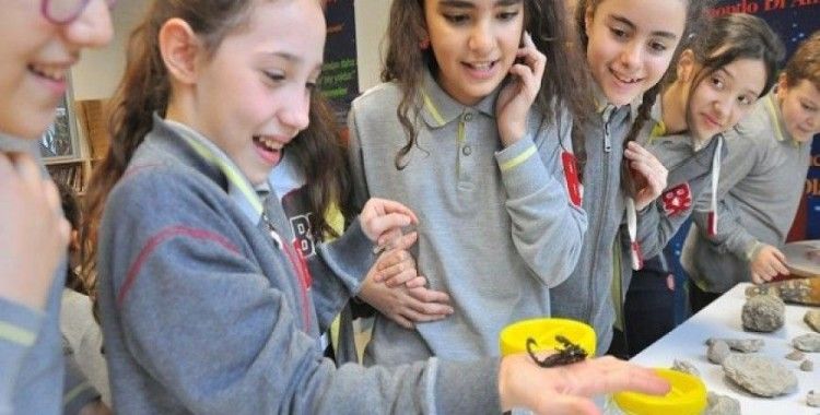 Okul okul dolaşıp çocuklara böcekleri anlatıyorlar