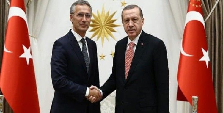 ​Erdoğan, Stoltenberg ile Suriye'yi görüştü