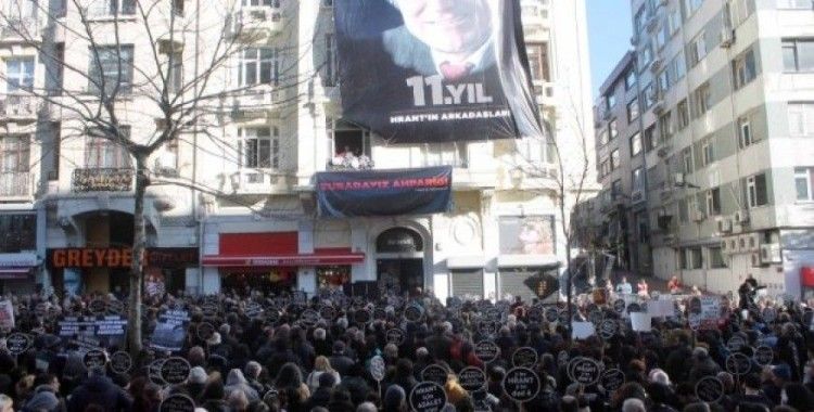 Hrant Dink Agos Gazetesi önünde anıldı 