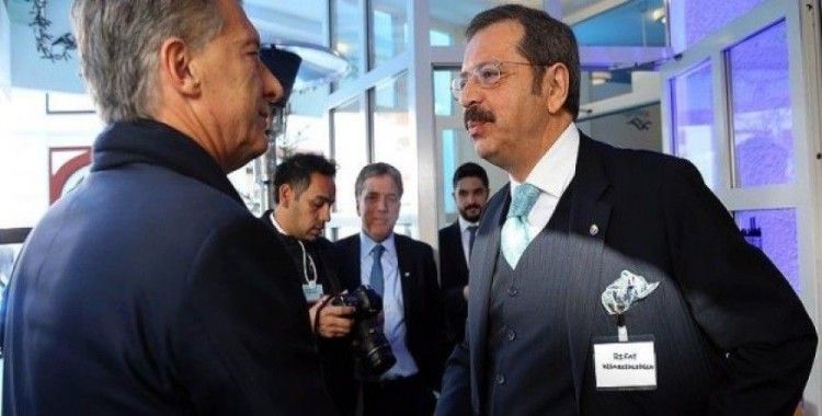 Hisarcıklıoğlu Arjantin Devlet Başkanı Macri ile görüştü