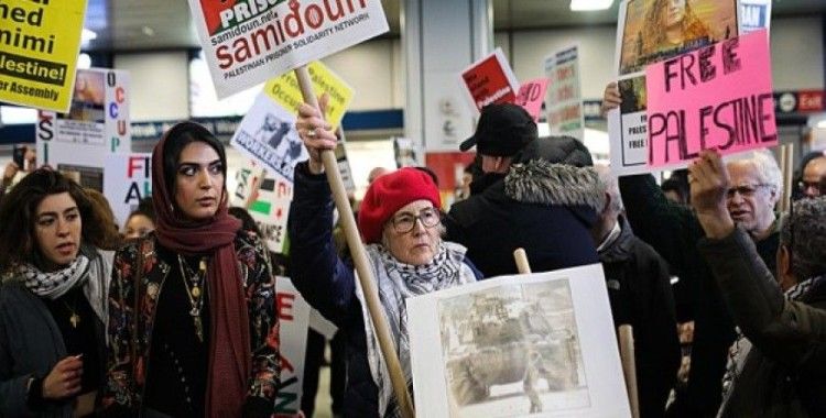 New York'ta Filistinli Temimi'ye destek gösterisi