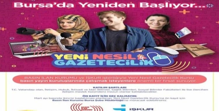 Bursalı gazeteci adaylarına istihdam imkânı