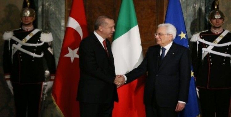 Erdoğan, İtalyan mevkidaşıyla bir araya geldi 