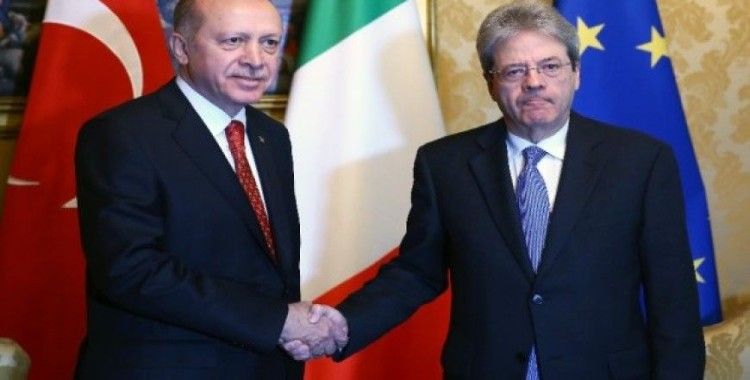 Erdoğan, İtalya Başbakanını kabul etti