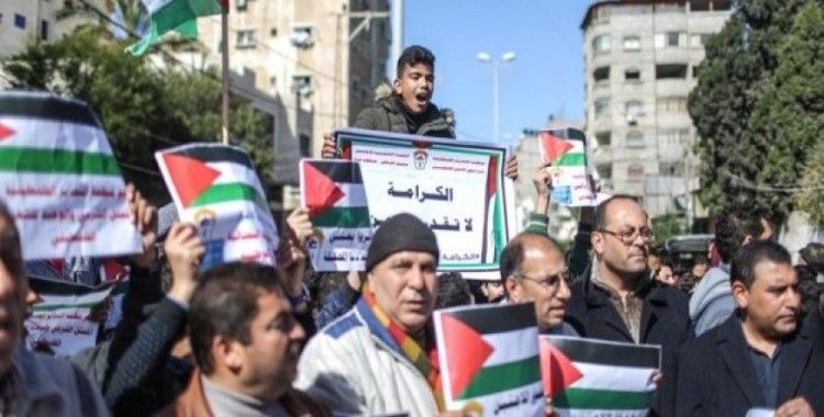 'ABD'nin kararları' Gazze'de protesto edildi