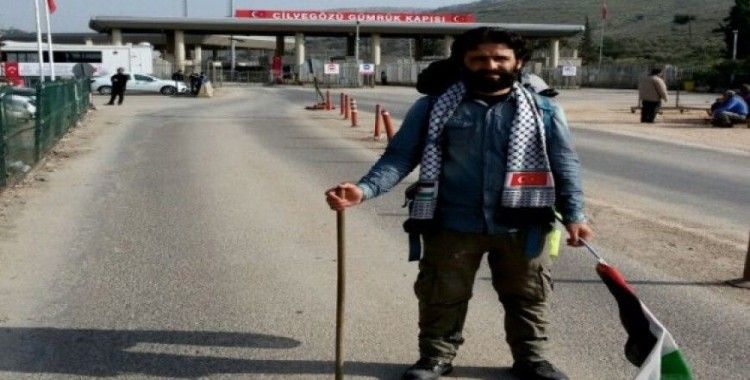Filistin için 54 gün yürüdü 