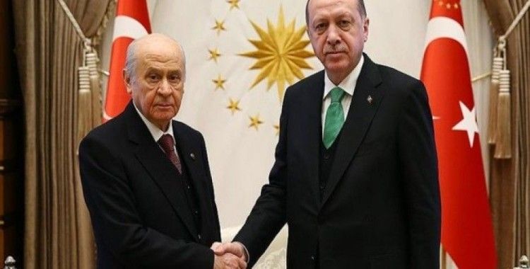 ​Cumhurbaşkanı Erdoğan, MHP Genel Başkanı Bahçeli'yi kabul etti