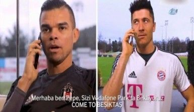 Pepe ve Negredo'dan Lewandowski'ye telefon