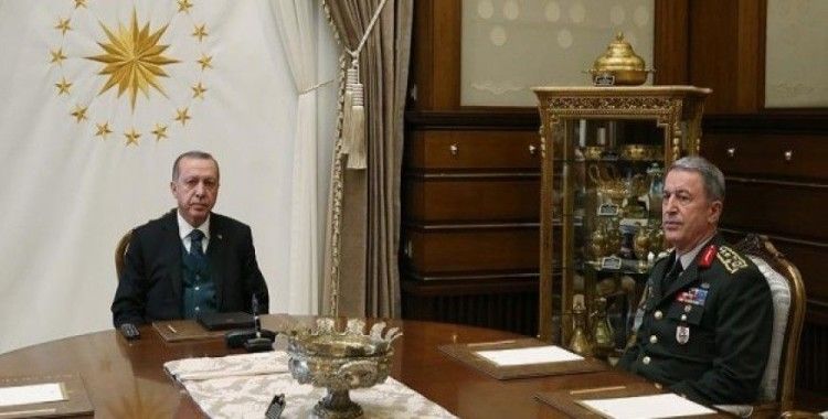 Cumhurbaşkanı Erdoğan, Orgeneral Akar'ı kabul etti