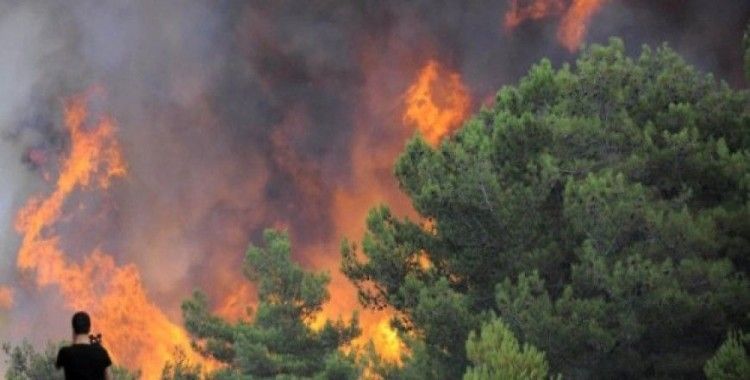 Giresun'da orman yangını köyü tehdit ediyor