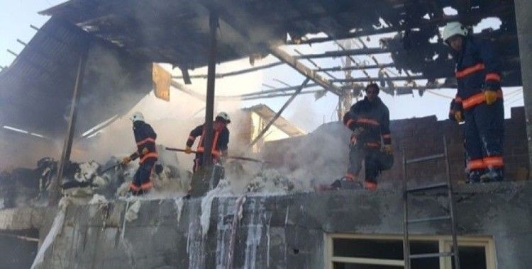 Malatya'da fabrika yangını