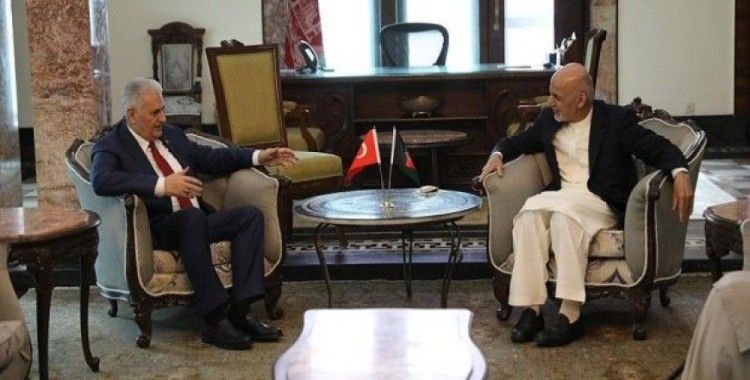 Afganistan Cumhurbaşkanı Gani Başbakan Yıldırım'ı kabul etti