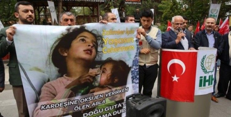 Doğu Guta'ya kimyasal saldırı Nevşehir'de protesto edildi