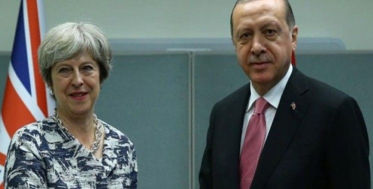 Cumhurbaşkanı Erdoğan, May ile Suriye'yi görüştü