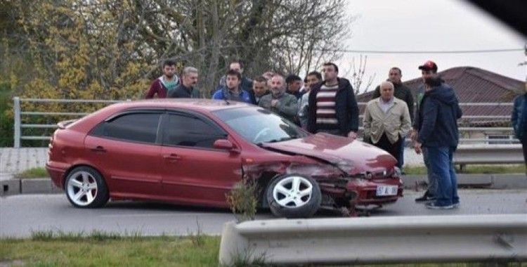 ​Sinop'ta trafik kazası; 1 yaralı