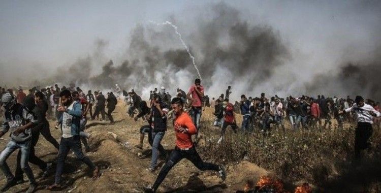 İsrail'in tehditleri, Gazze'deki yürüyüşlere mani olamadı