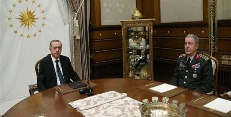 ​Cumhurbaşkanı Erdoğan, Orgeneral Akar'ı kabul etti