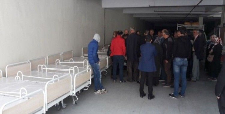 Rize'de yatağa bağımlı hastalara karyola desteği verildi 